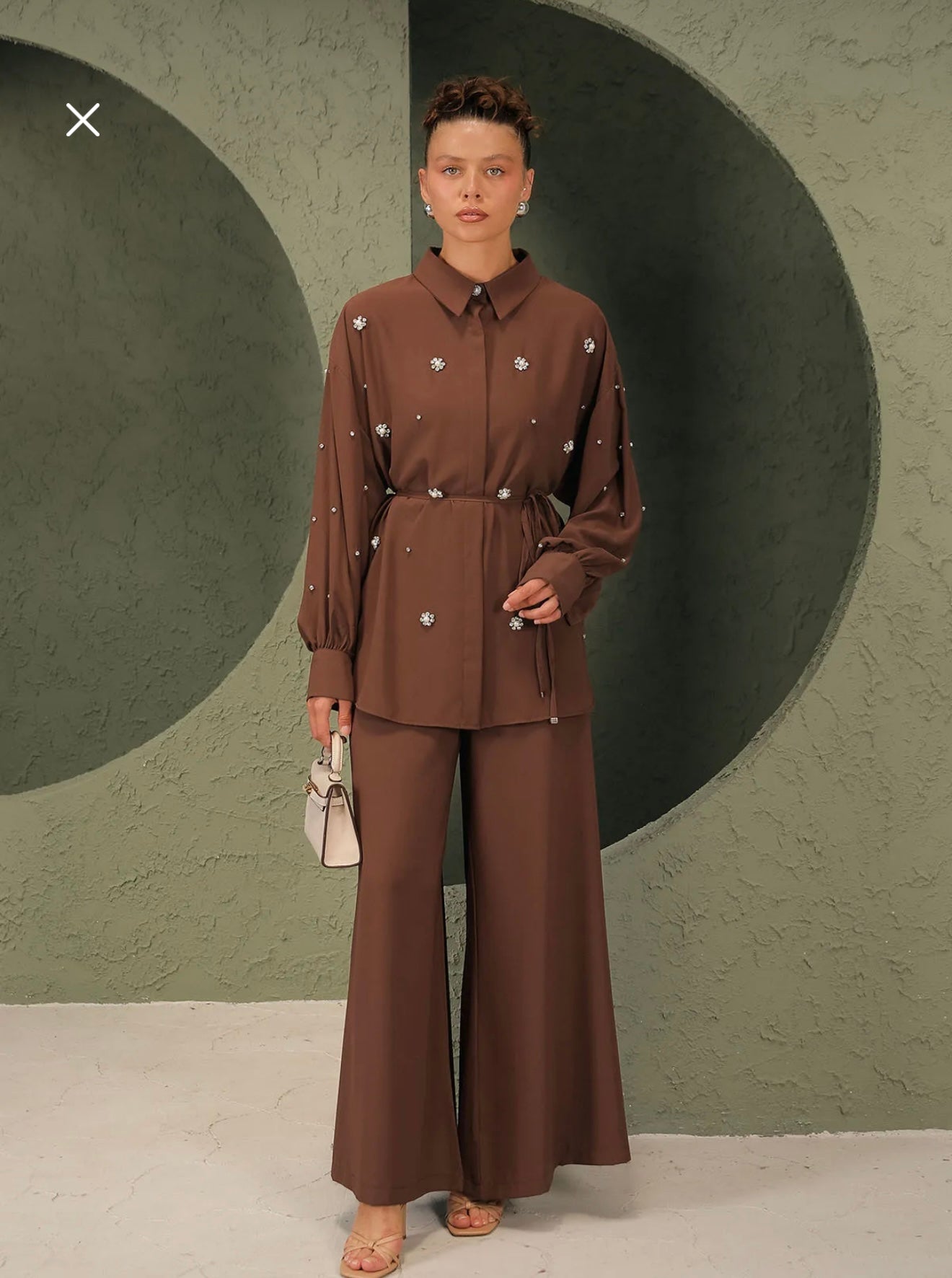 Belted Set With Pearls