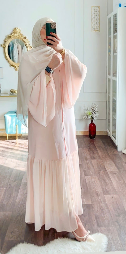 Nuum design chiffon Abaya