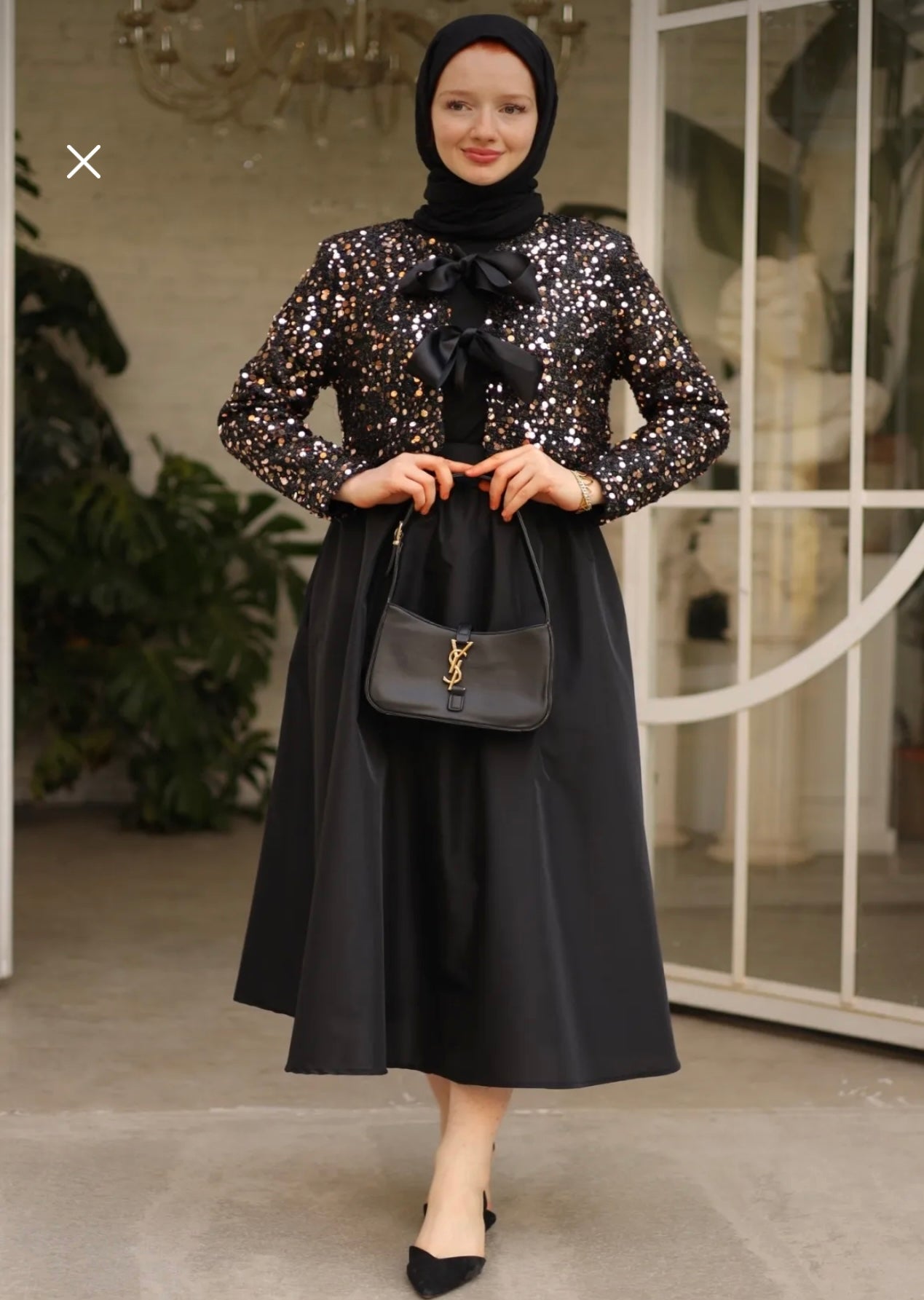 Black evening set