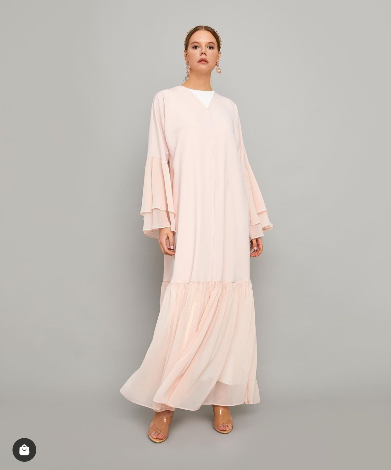 Nuum design chiffon Abaya