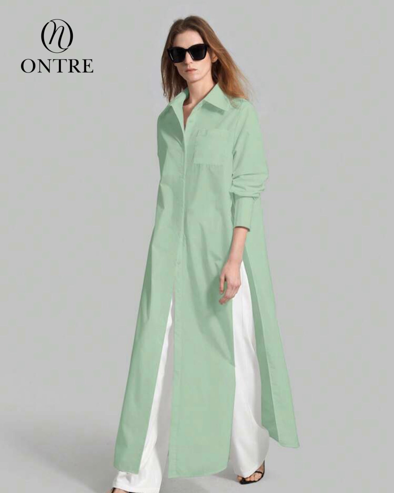 Long Shirt Dress without Belt