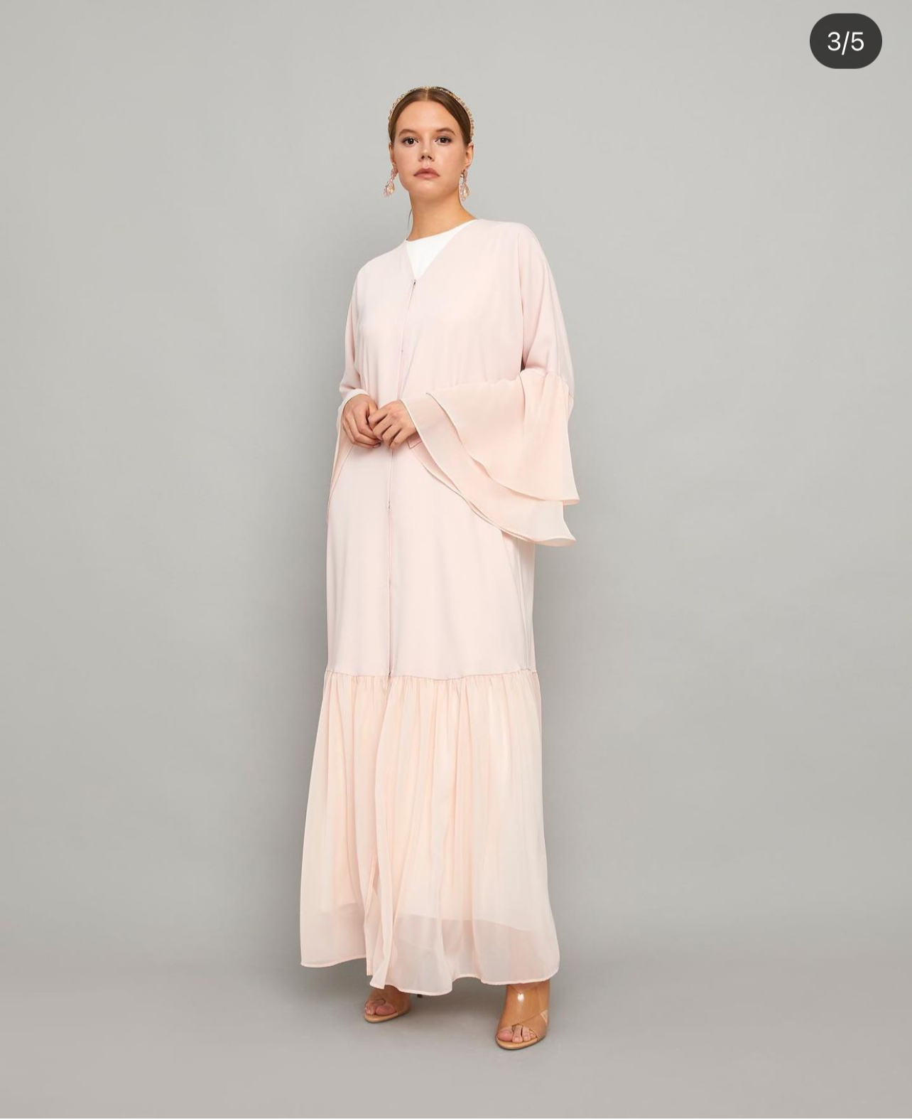 Nuum design chiffon Abaya