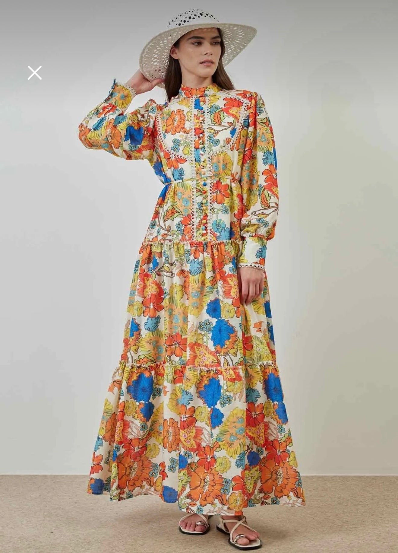 Printed Modest Dress