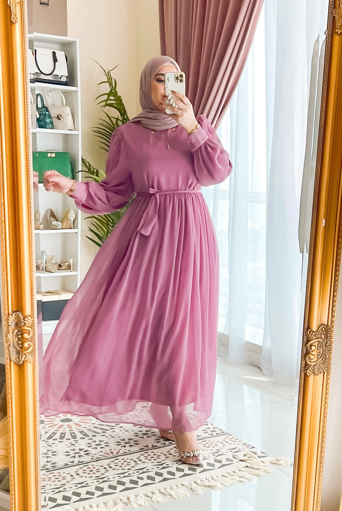 Fully Lined Chiffon Dress