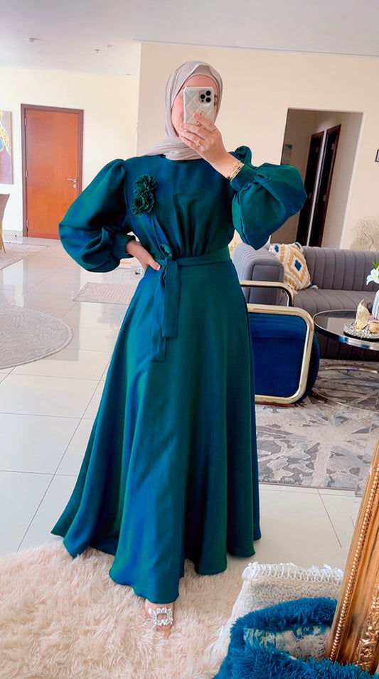 Belted Evening Dress