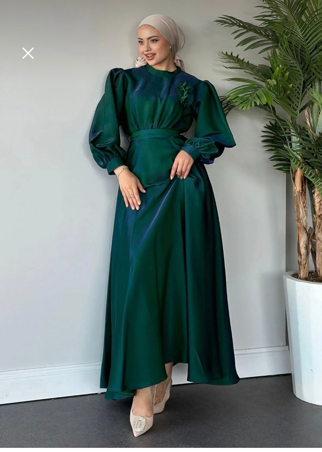Belted Evening Dress