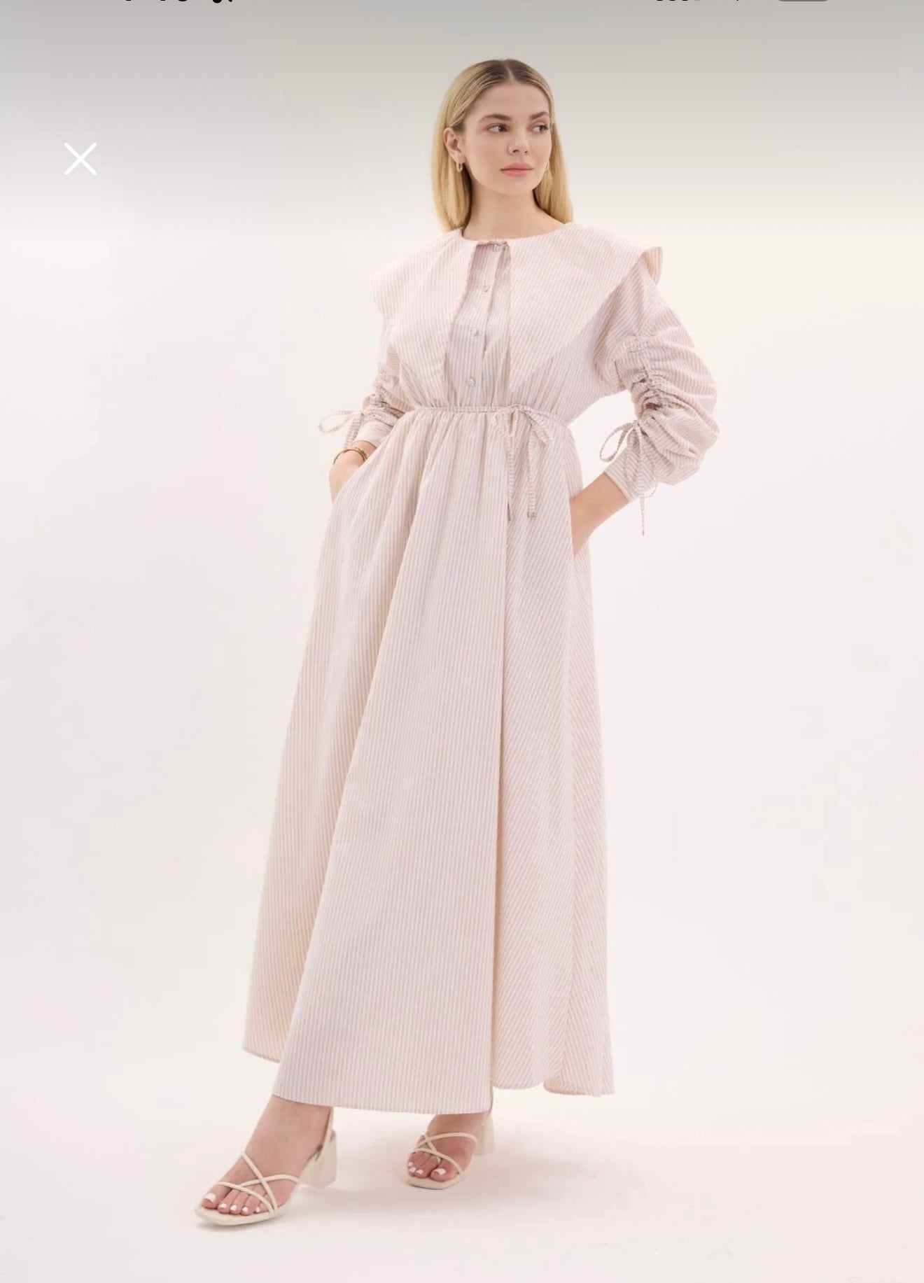 Belted Modest Dress