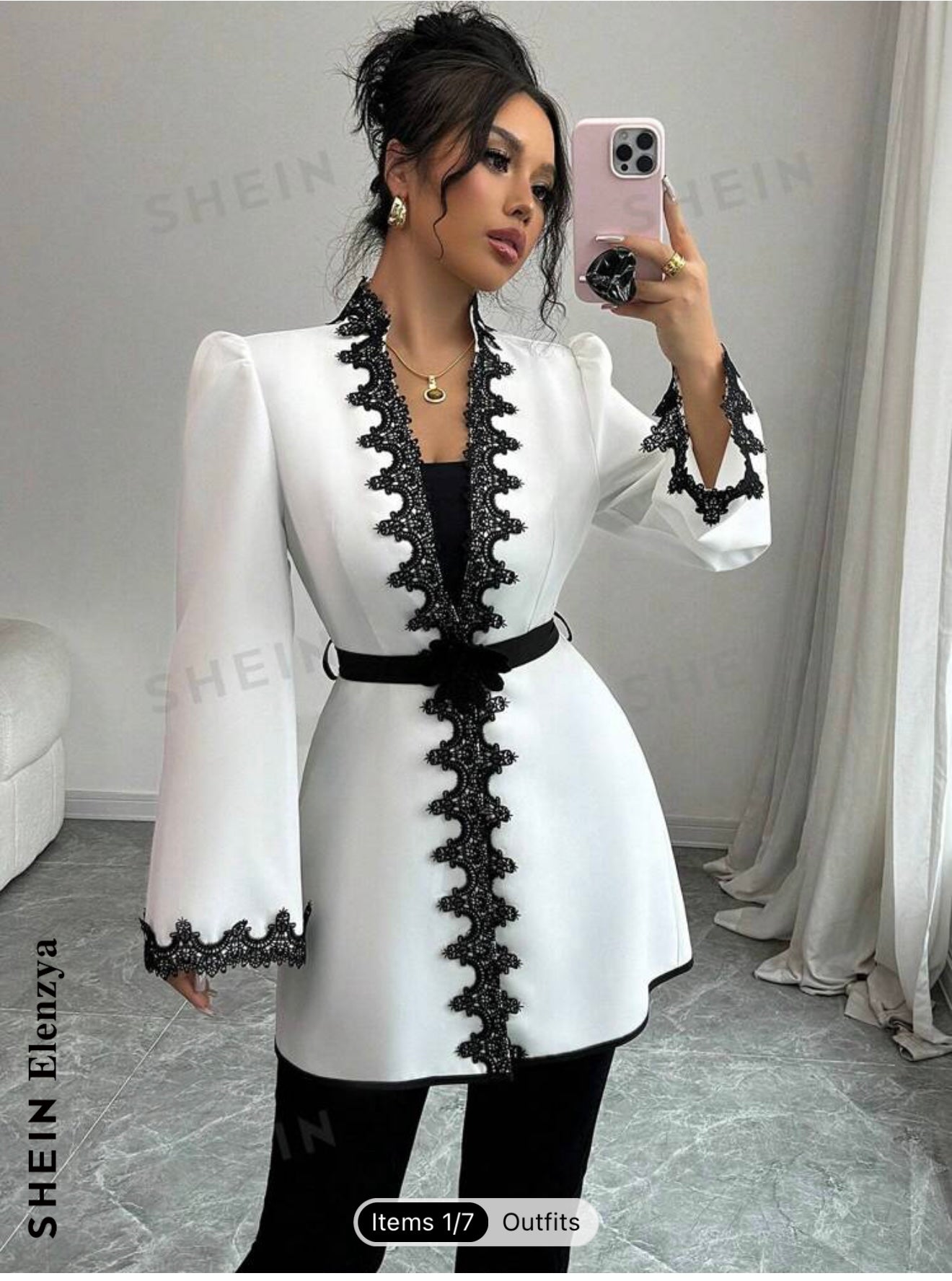 Belted Long Top