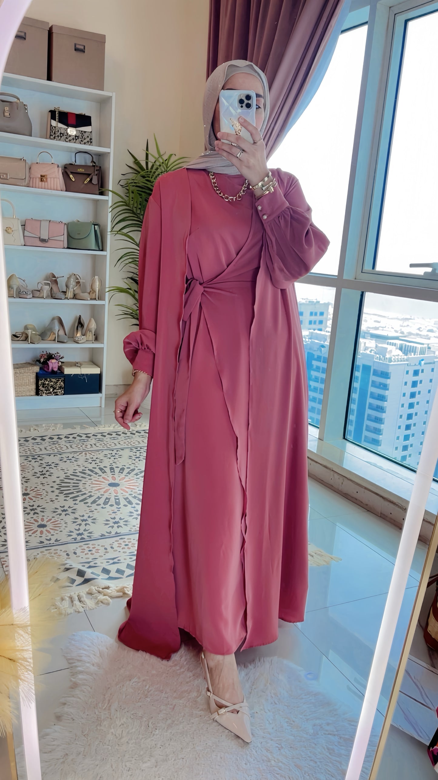 2pcs Abaya