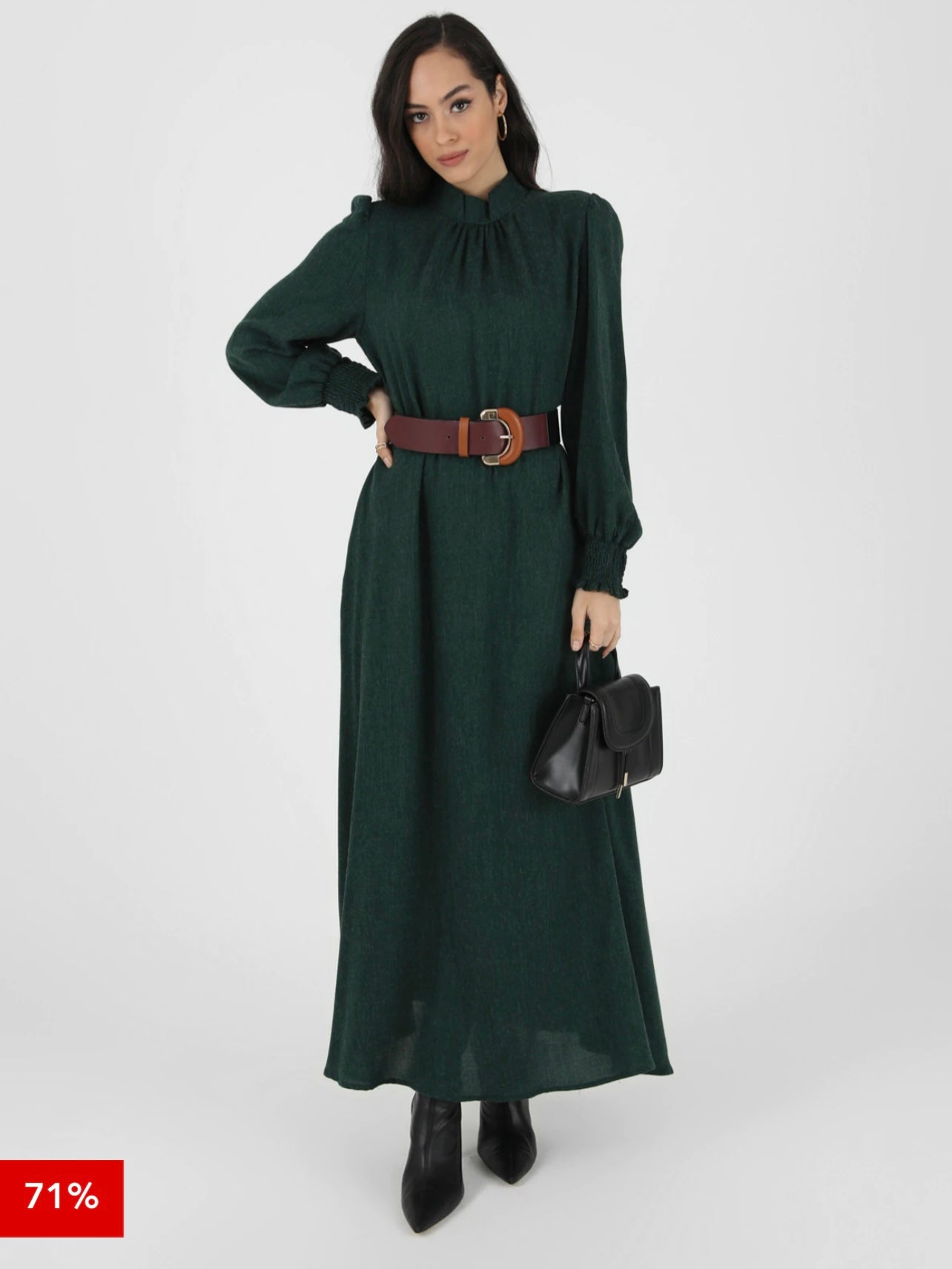Long dress without belt