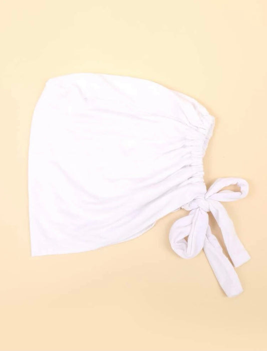 White Inner Cap Bandana Under Hijab