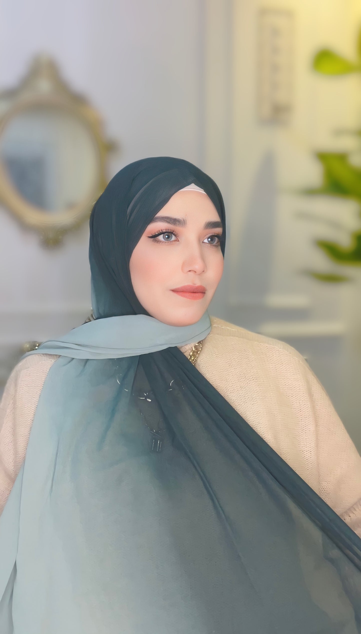 Gradient Chiffon Hijab