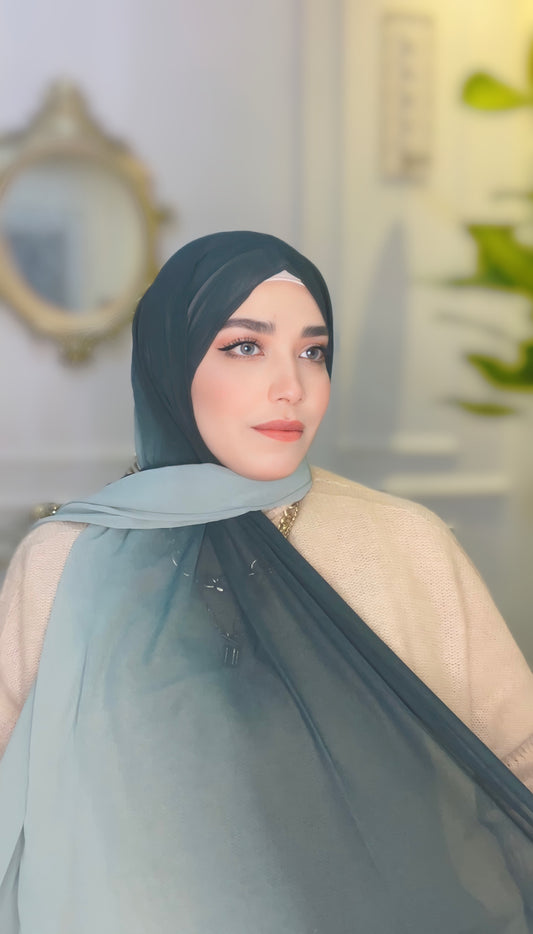 Gradient Chiffon Hijab