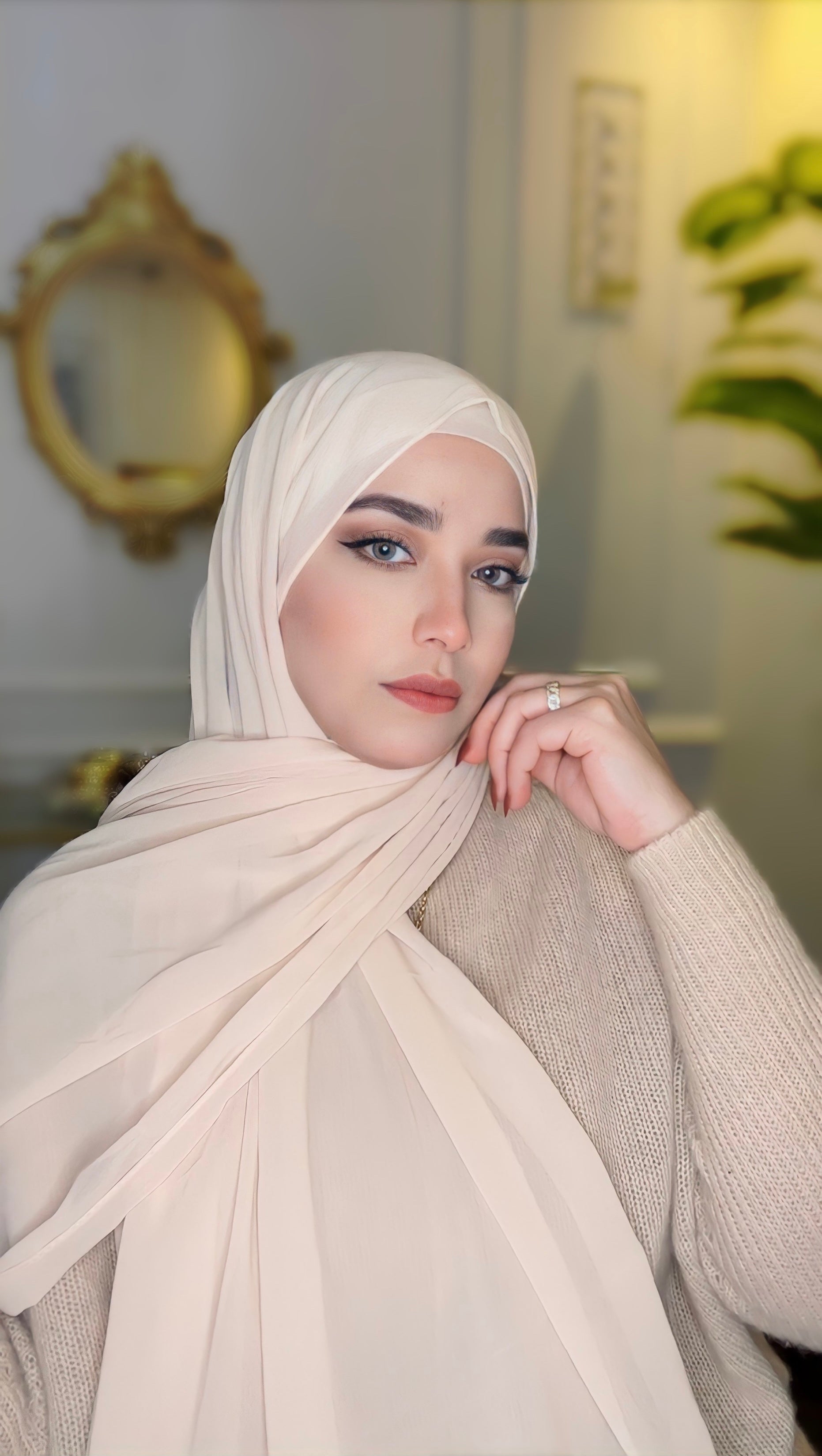 how to style chiffon hijab