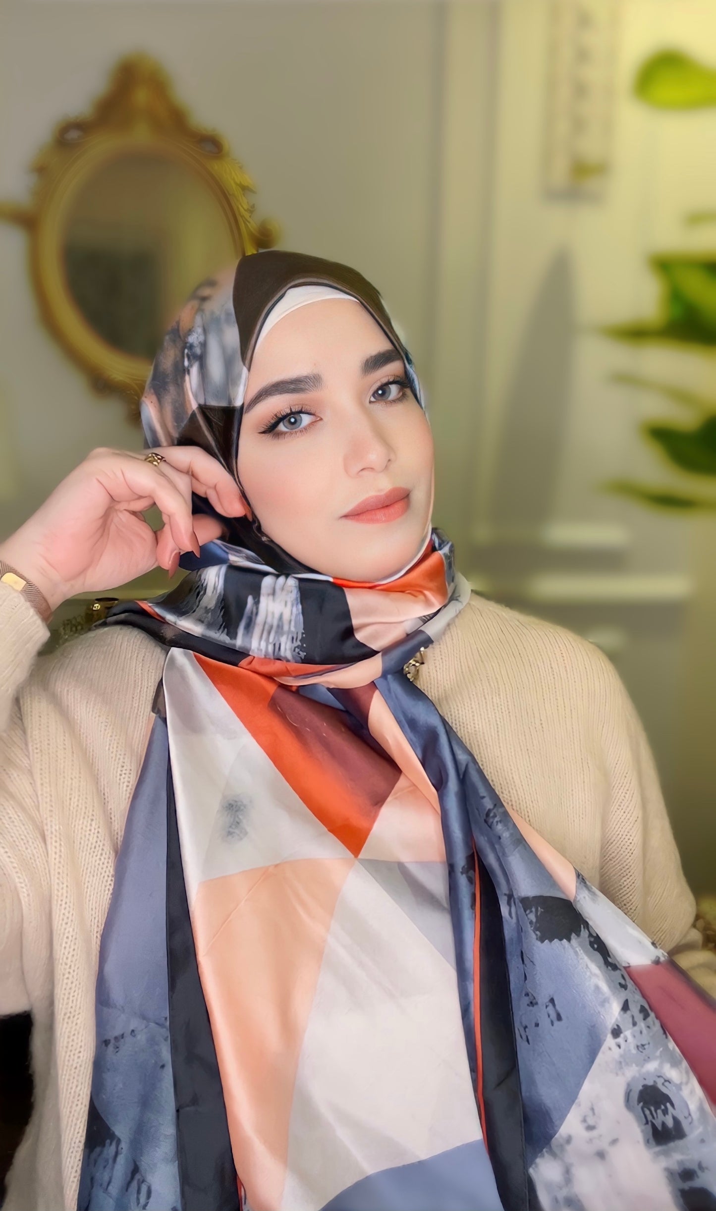 Colorful Satin Silk Hijab