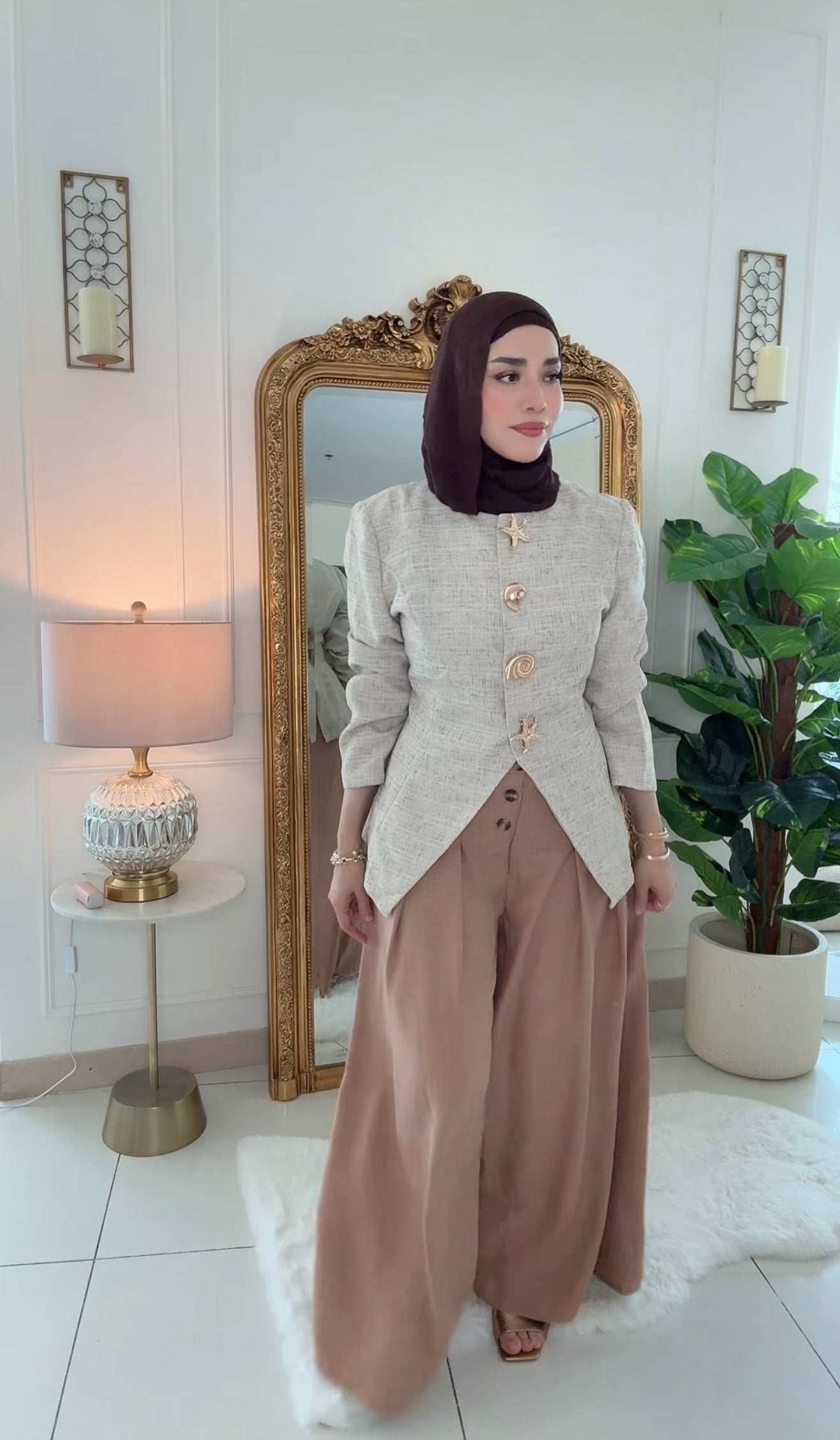 Blazer with Wide Pants