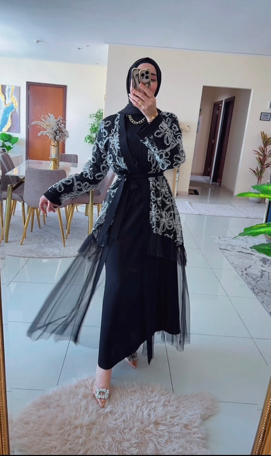 Elegant black abaya