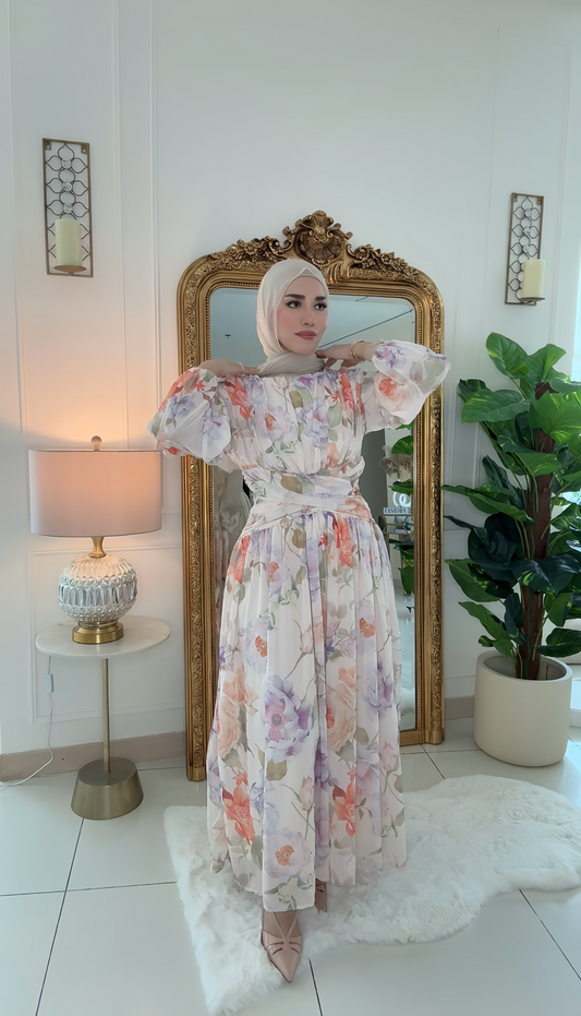 Elegant floral dress
