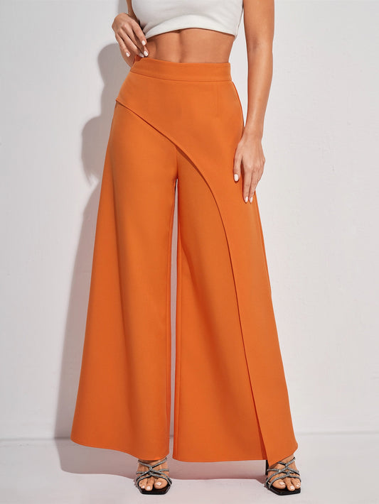 Wide leg trousers