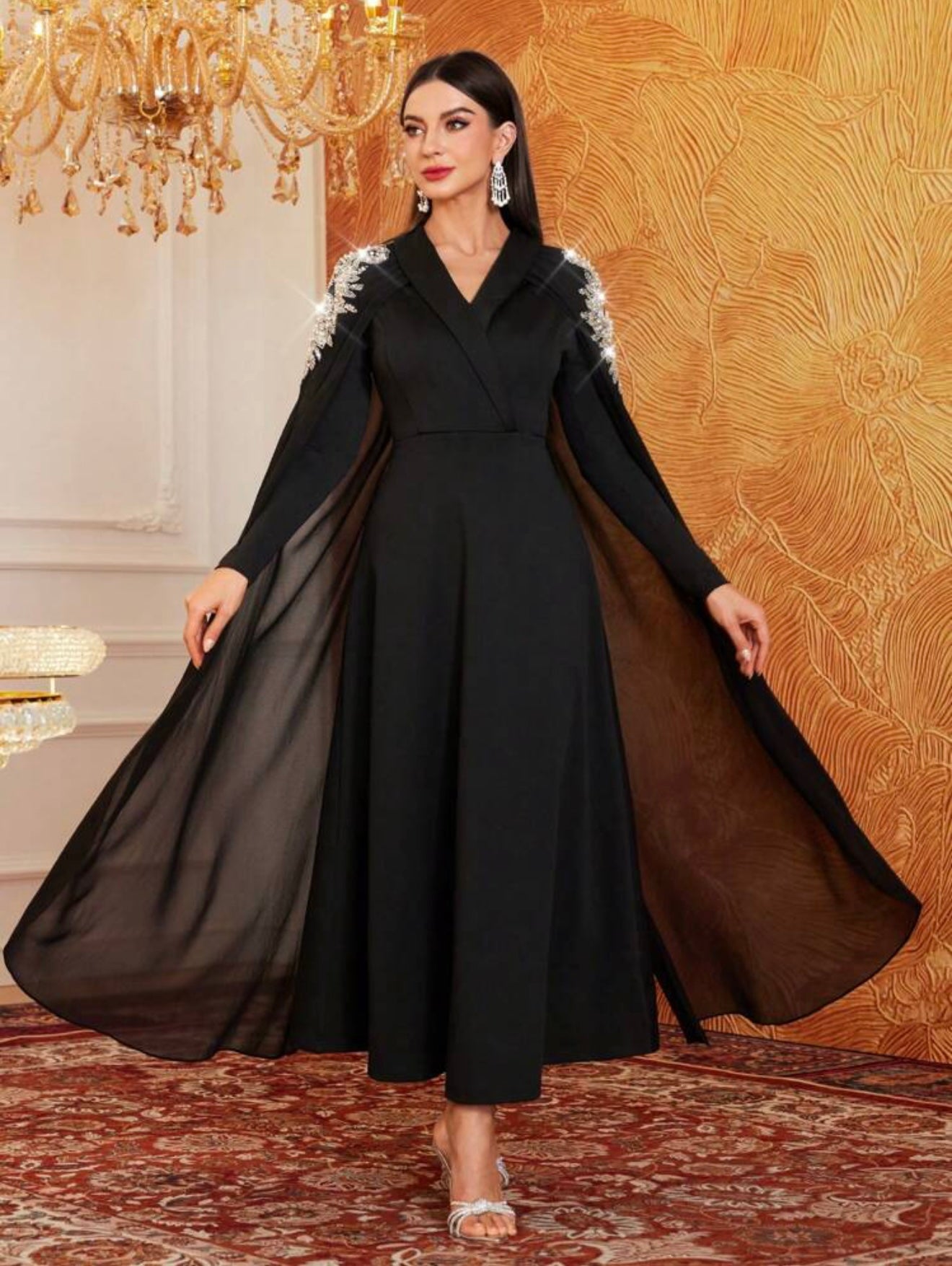 YOUSSOUFIA BLACK DRESS