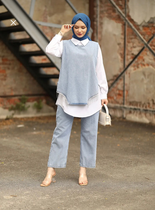 3 pieces denim Set