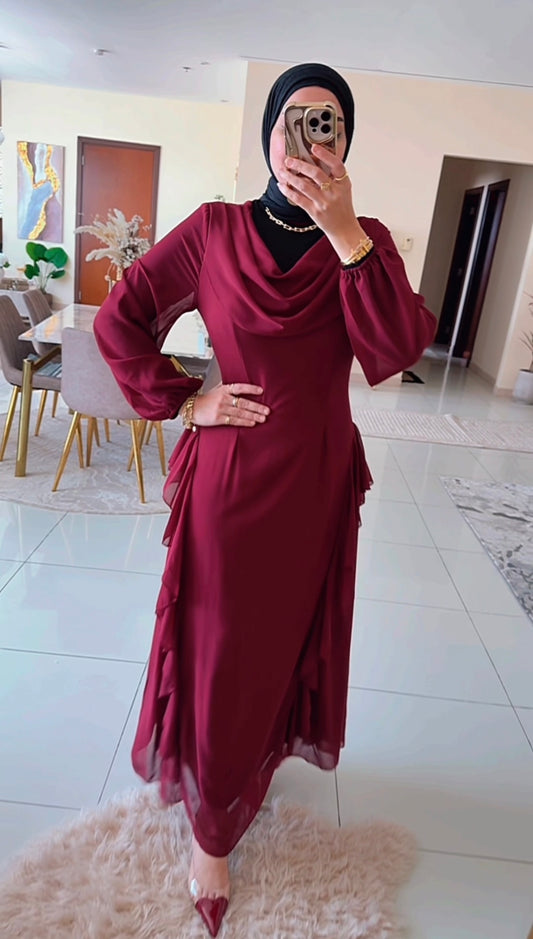 Elegant chiffon dress