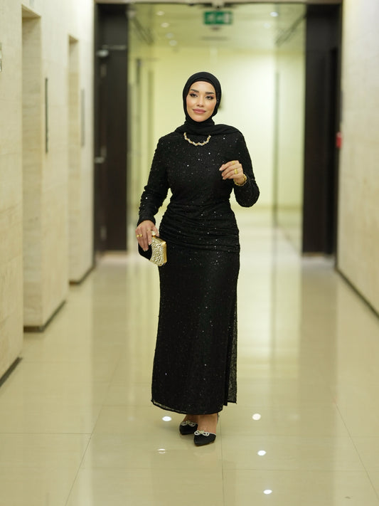Black evening dress