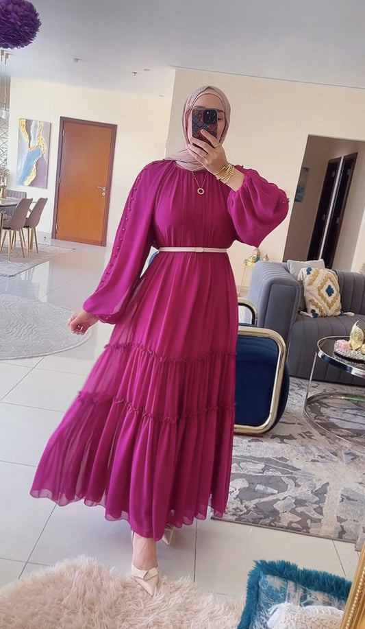 Elegant Flowy Modest Dress