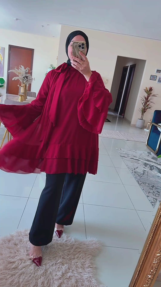 Elegant chiffon blouse