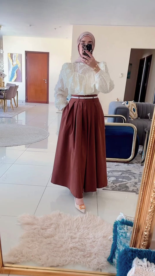 Skirt and blouse