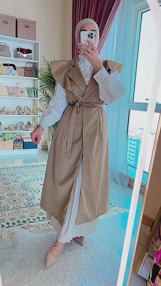 Sleeves Trench Coat