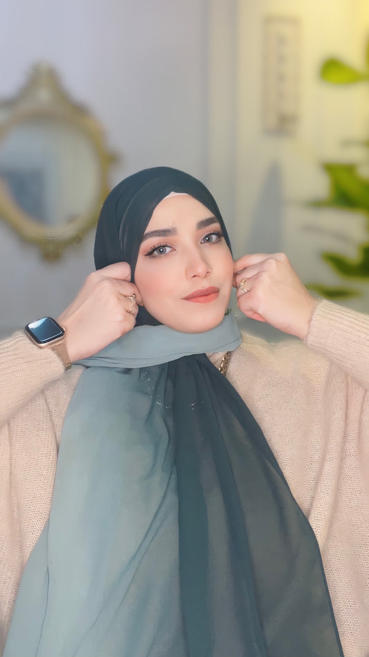 Gradient Chiffon Hijab